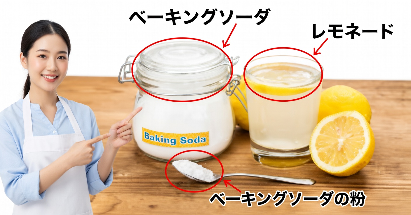 レモンと重曹の水：浄化とアルカリ化