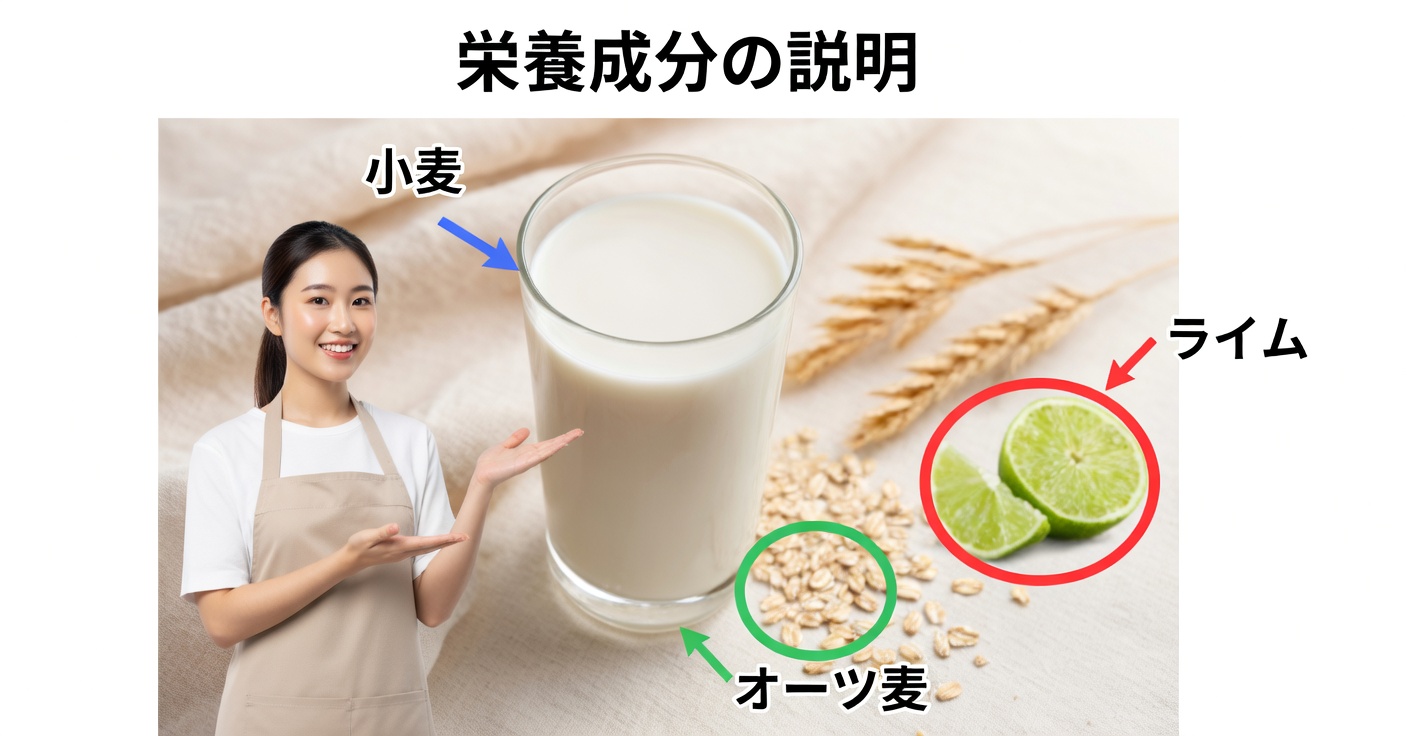 レモン入りオートミールウォーター：効果・効能と作り方