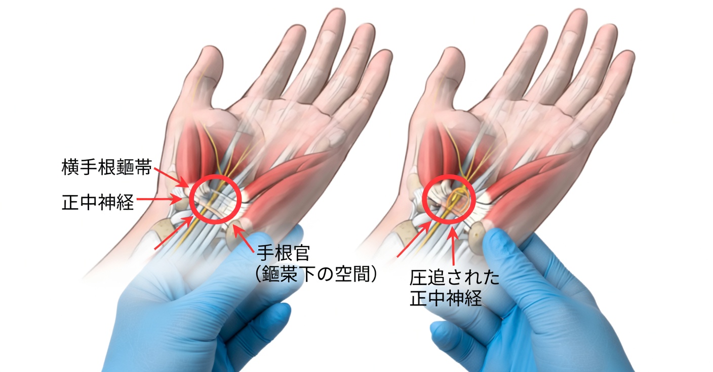 手根管症候群の緩和：手のしびれに効く自然療法