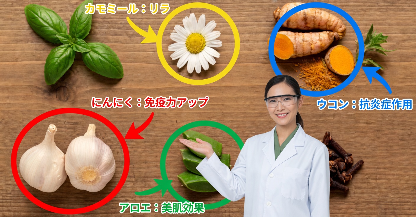 一般的な薬の代わりになる植物