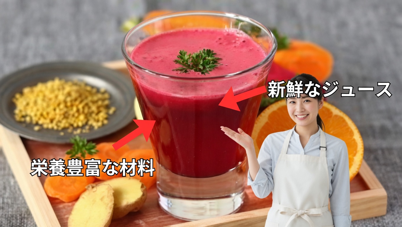 スイカと生姜のナチュラル活力ジュース