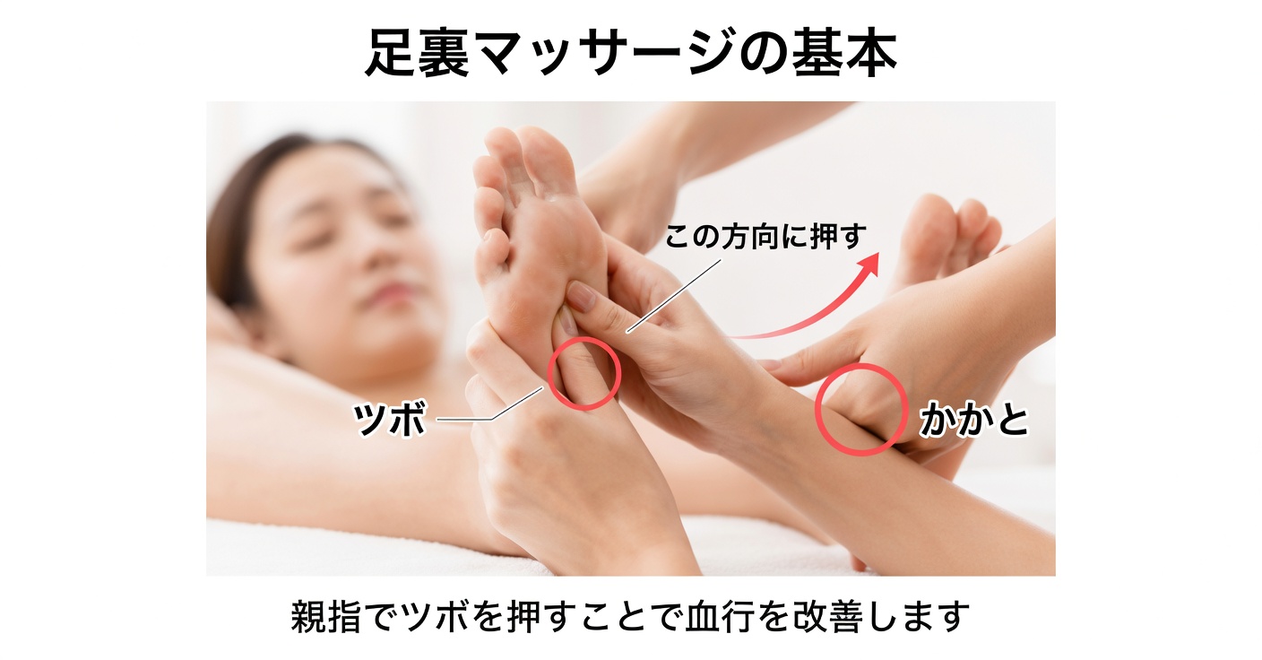 寝る前の足マッサージ：健康への効果