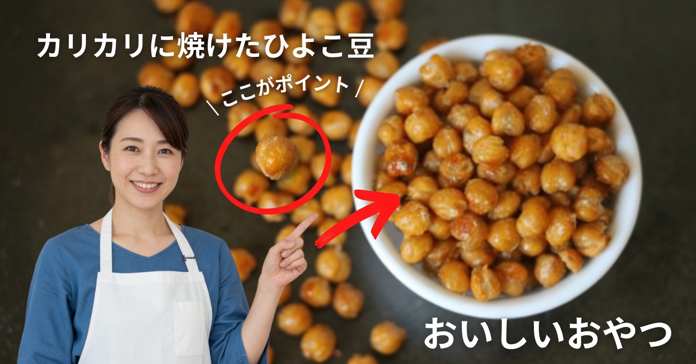 オーブンで焼いたひよこ豆：血糖値とコレステロールの自然なコントロール