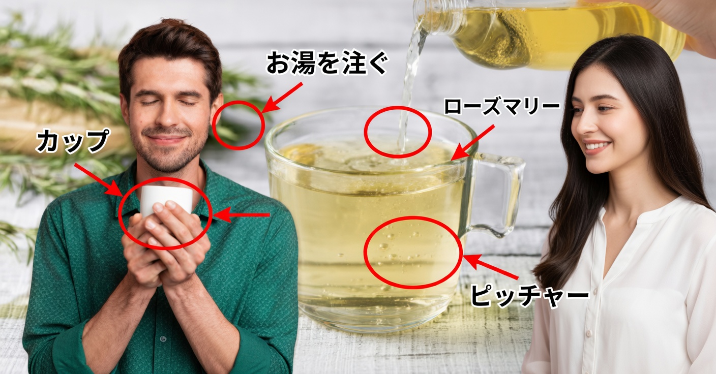 空腹時に飲むローズマリーティー:効果と作り方
