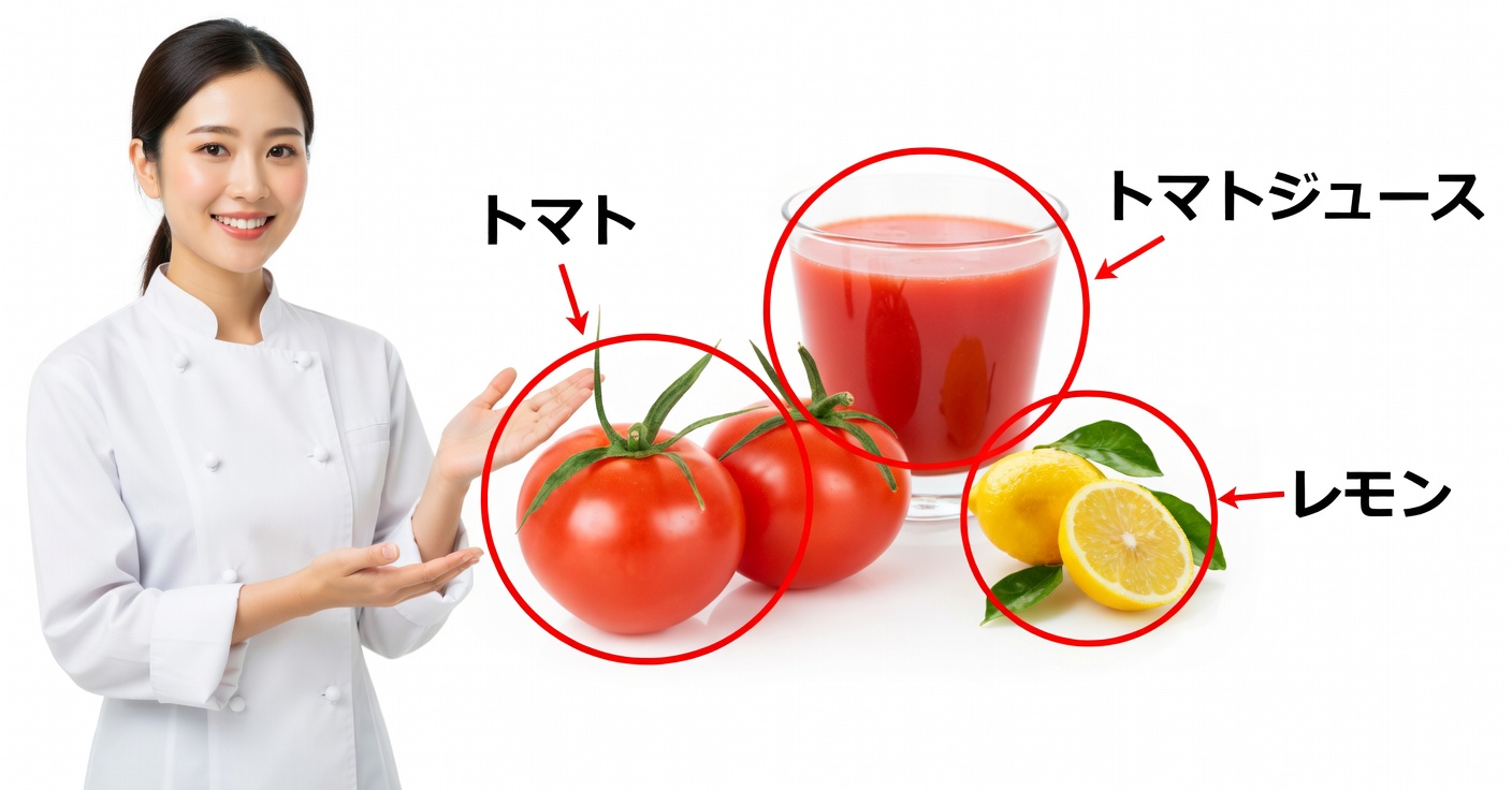トマトとレモン：効能と自然な利用法