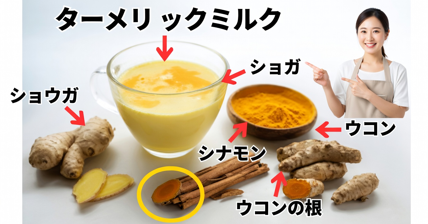 ウコンミルク：健康とウェルネスへの効果