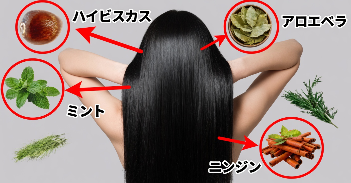 ローズマリーとミントで髪を自然に強くする