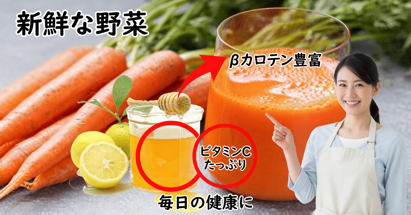 にんじんとレモンとはちみつで肝臓を自然に浄化する