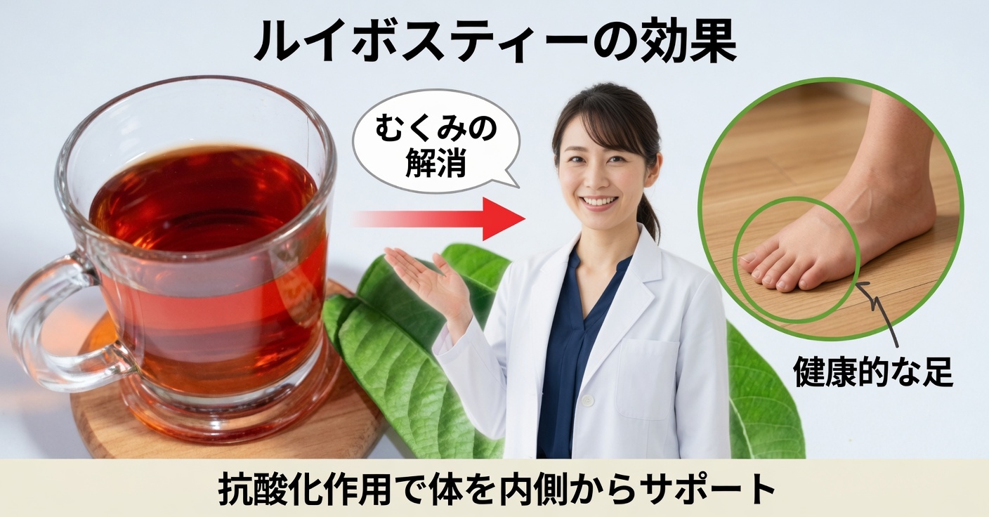 むくみ対策にグアバ茶：自然な癒やし