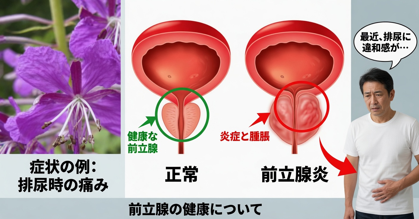 前立腺のためのハーブティー：エピロビウムの自然な力