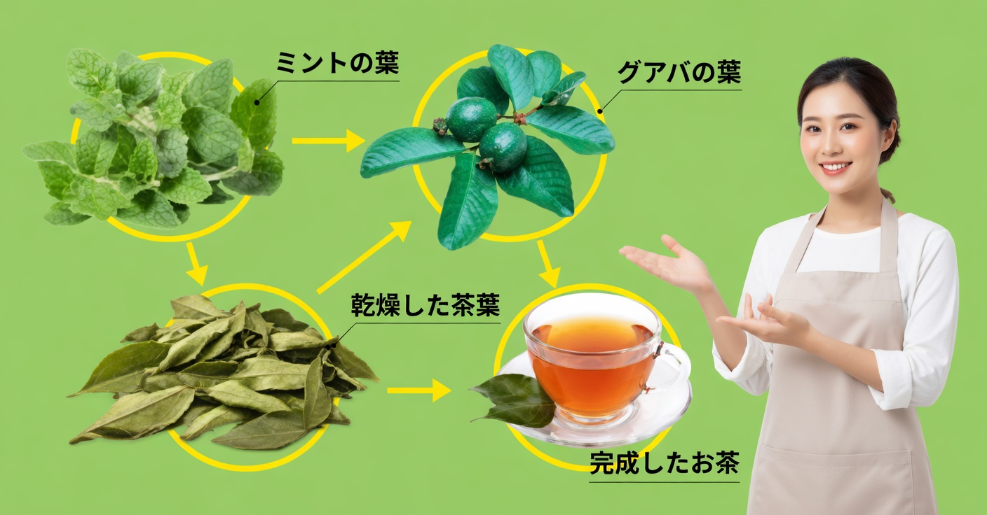 グアバ茶：肝臓を浄化し、血圧をコントロール