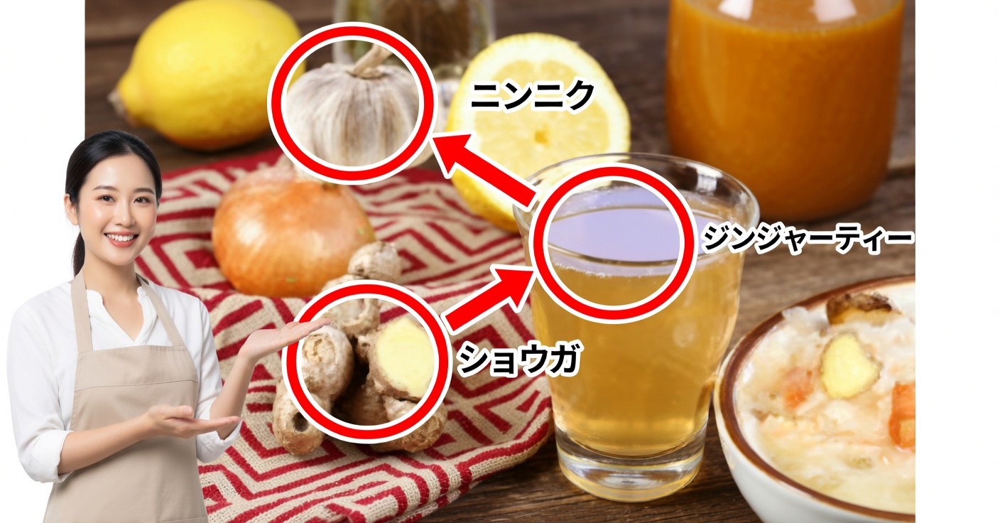 肺をきれいにして痰を和らげる自然ドリンク