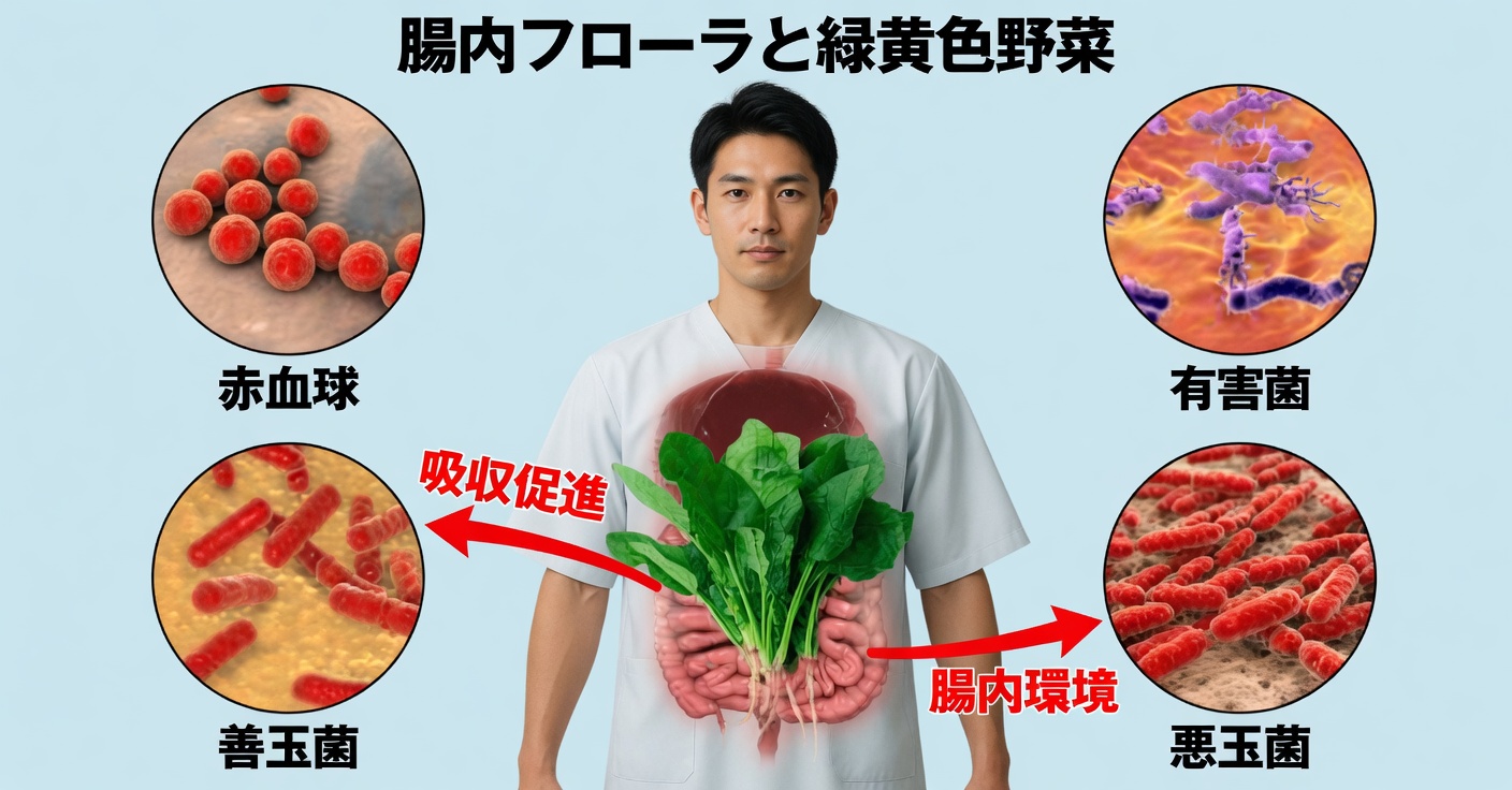 腸を浄化し細菌を除去するほうれん草
