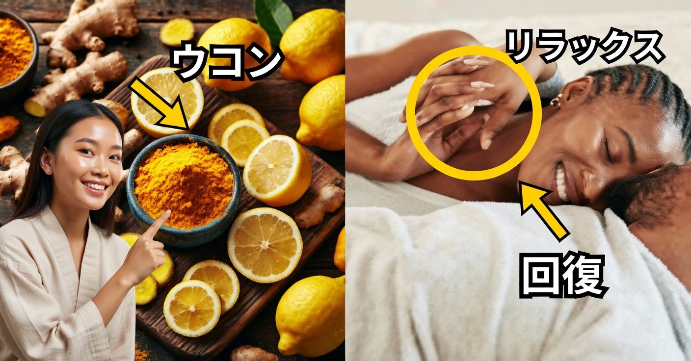 ウコン・ショウガ・レモン：男性活力のためのトニック