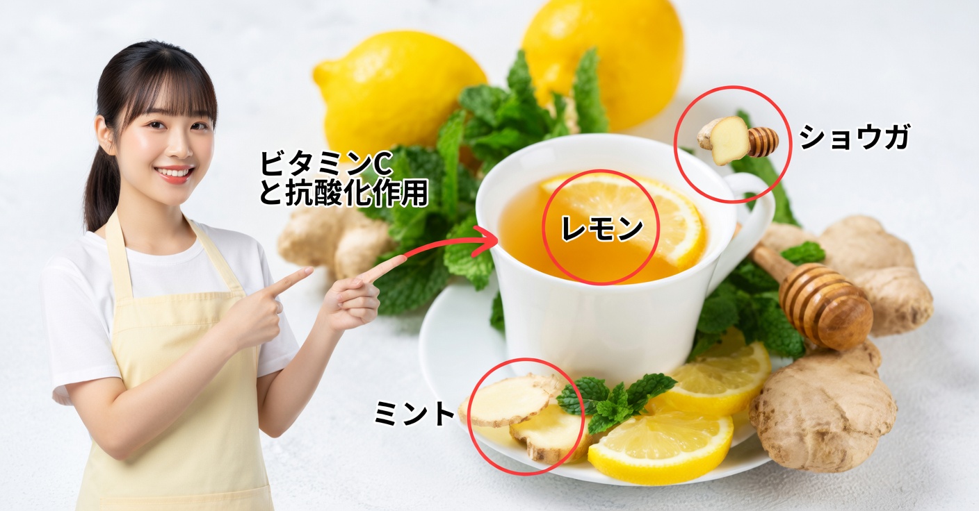 生姜レモンティー：効果・レシピ・飲み方