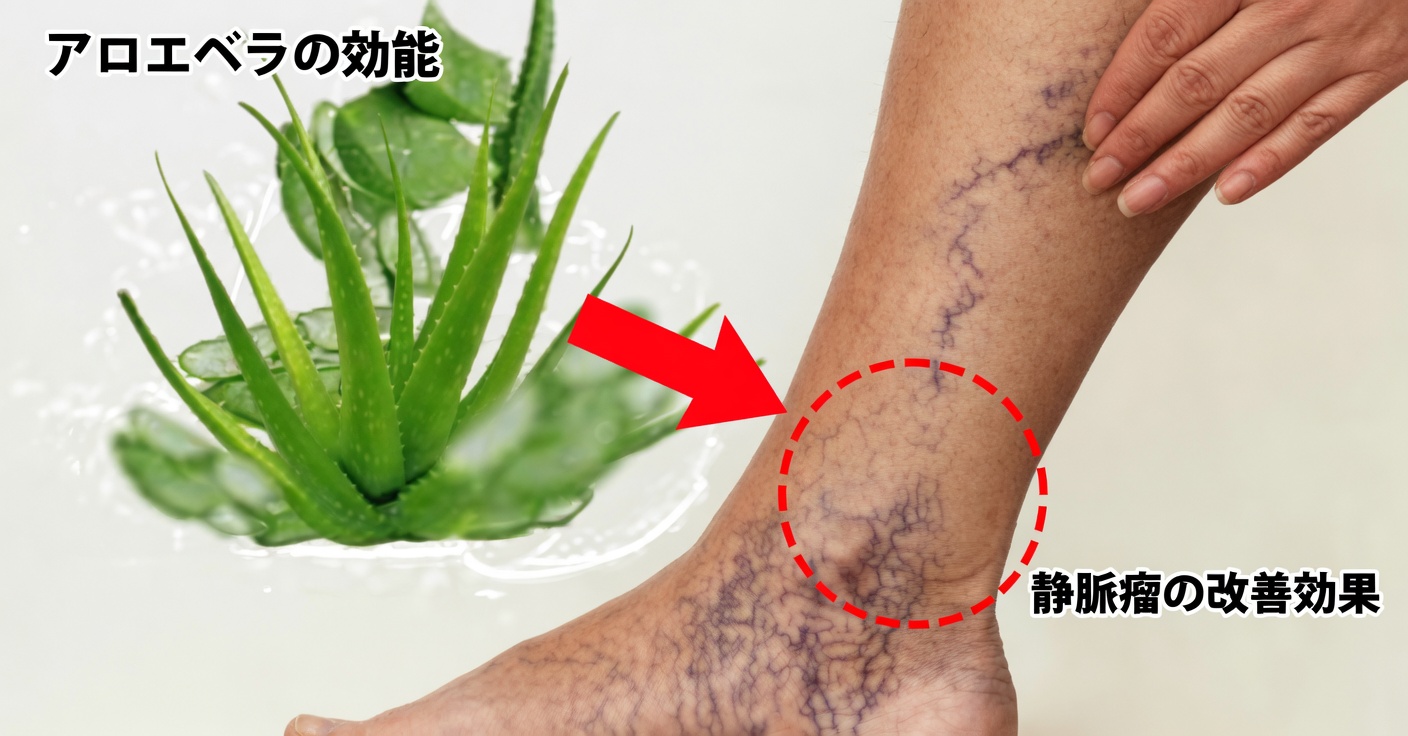 静脈瘤と疲れた脚のためのアロエベラ：自然の治療法