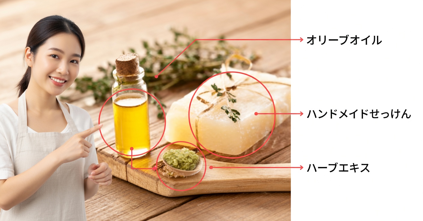 輝く肌のための手作り石けん：自然なレシピとその効果