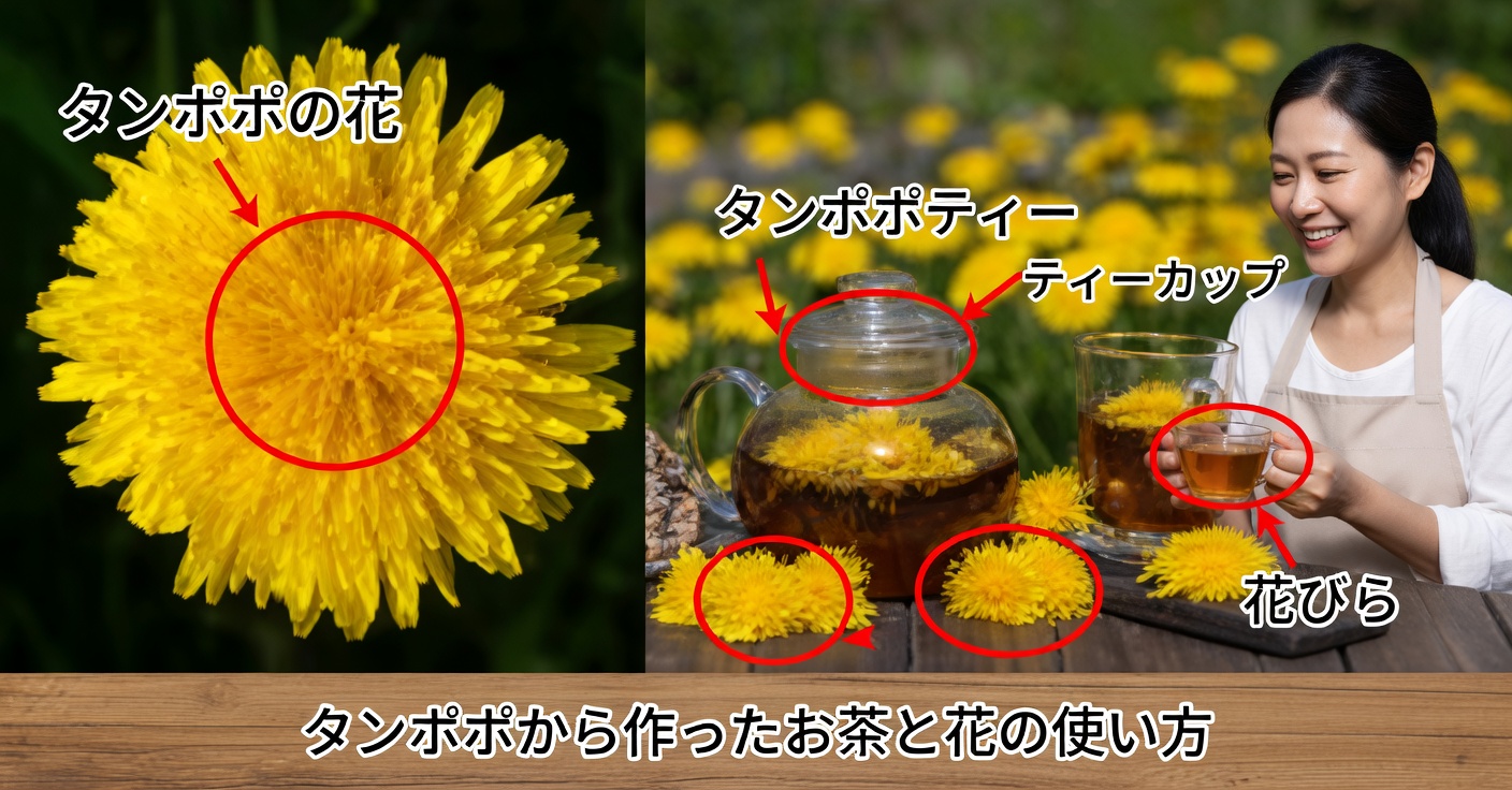 タンポポの効能：特徴と自然レシピ