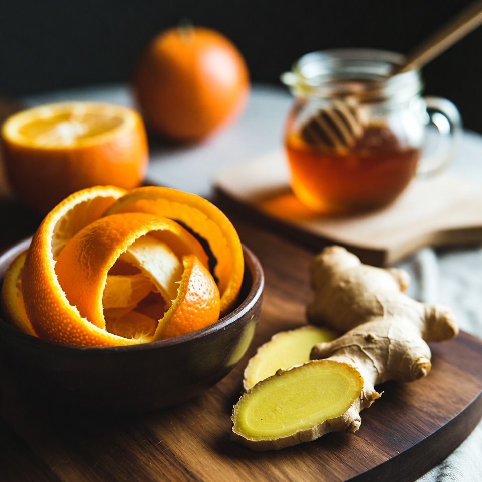 オレンジの皮は捨てないで！生姜と組み合わせて強力で節約にもなる万能薬に