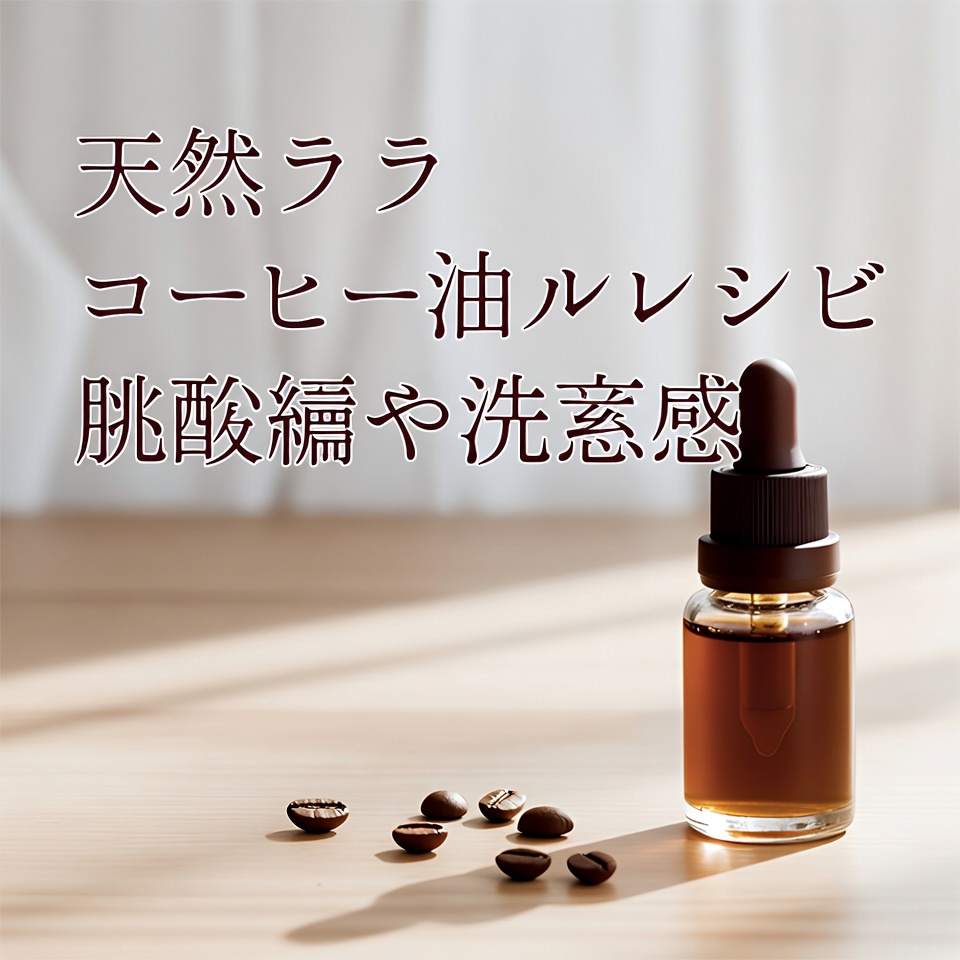 若返りとアンチエイジングのためのナチュラルコーヒーオイルレシピ