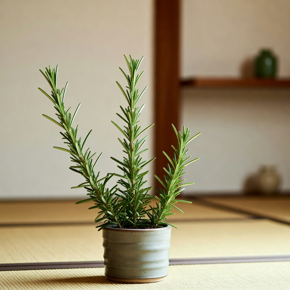 鉢にローズマリーを3本挿す裏技