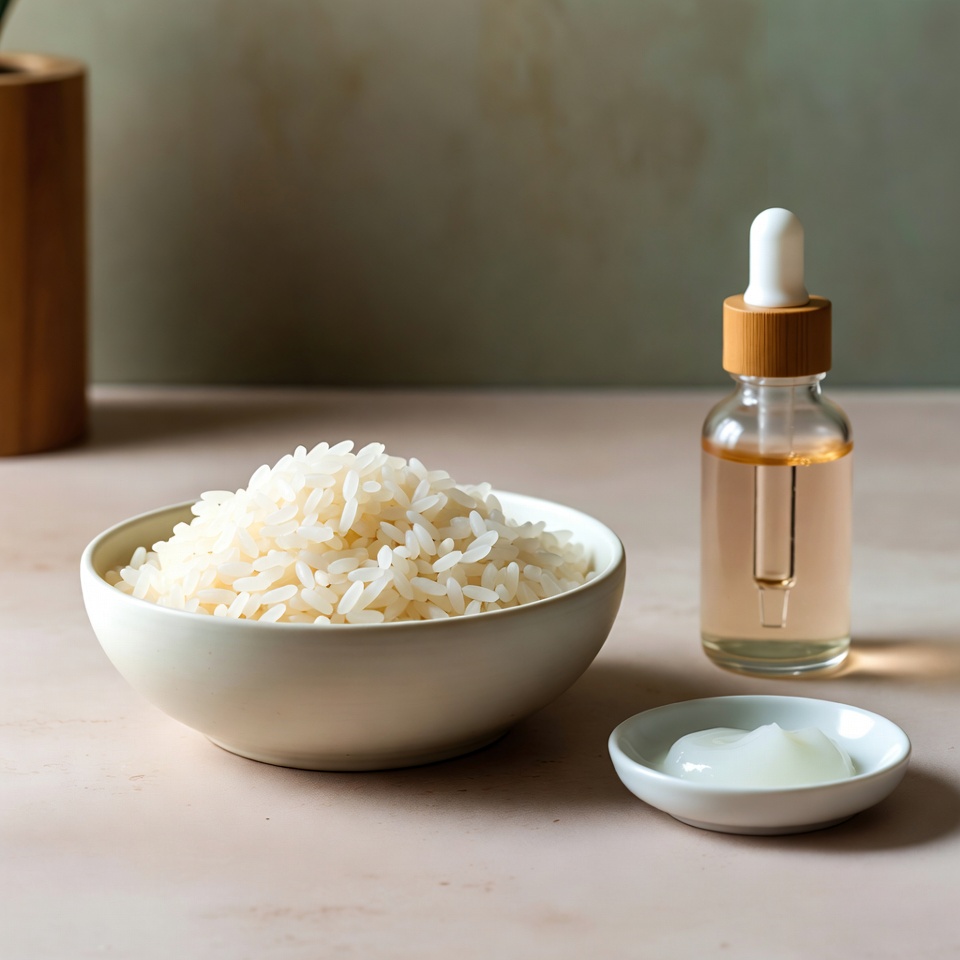 目元のシワを軽減し肌を若返らせる米マスク