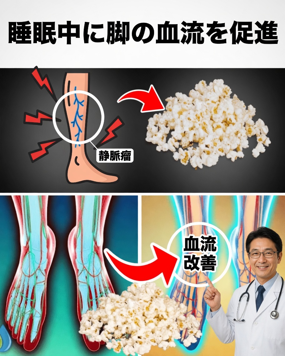 一晩で脚の血行を改善：本当に効果のある就寝前の強力なおやつ12選