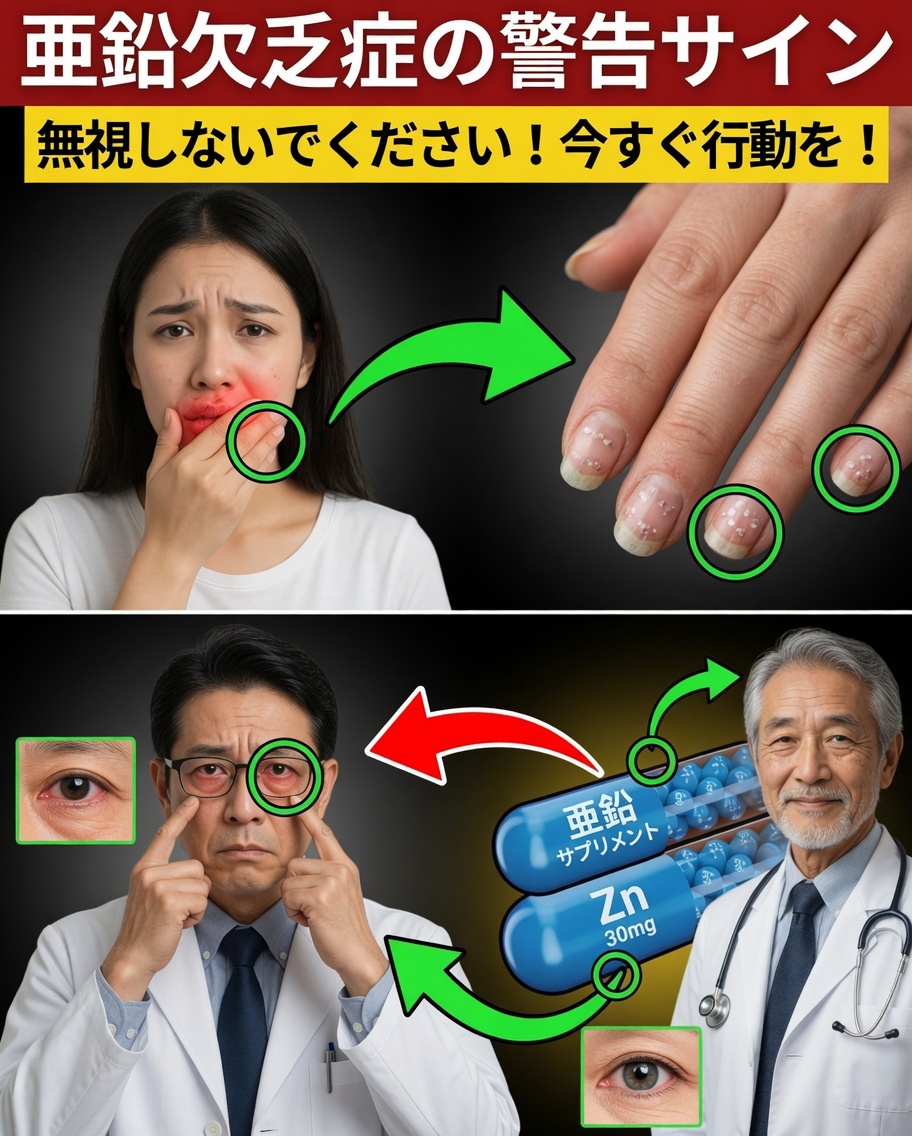 警告！絶対に見逃してはいけない亜鉛欠乏の衝撃的な10のサイン