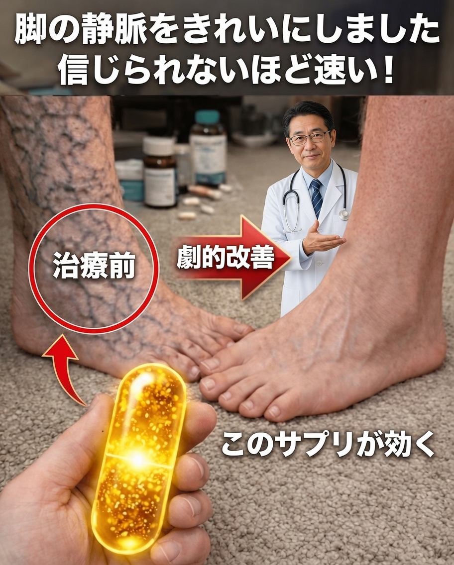 高齢者の皆さん、このビタミンが脚の血行に与える効果に驚くでしょう！