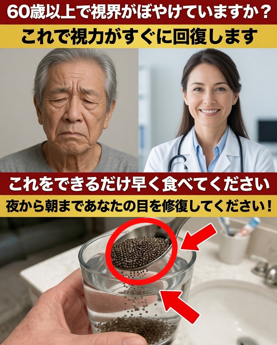 60歳以上？目と網膜の健康を自然にサポートする可能性のある、身近なこの種子を発見しよう