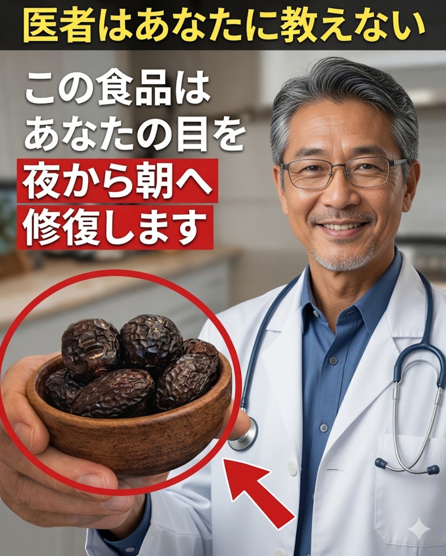 高齢者：就寝前に摂るだけで、加齢に伴う目の健康をサポートするシンプルな食品3つ