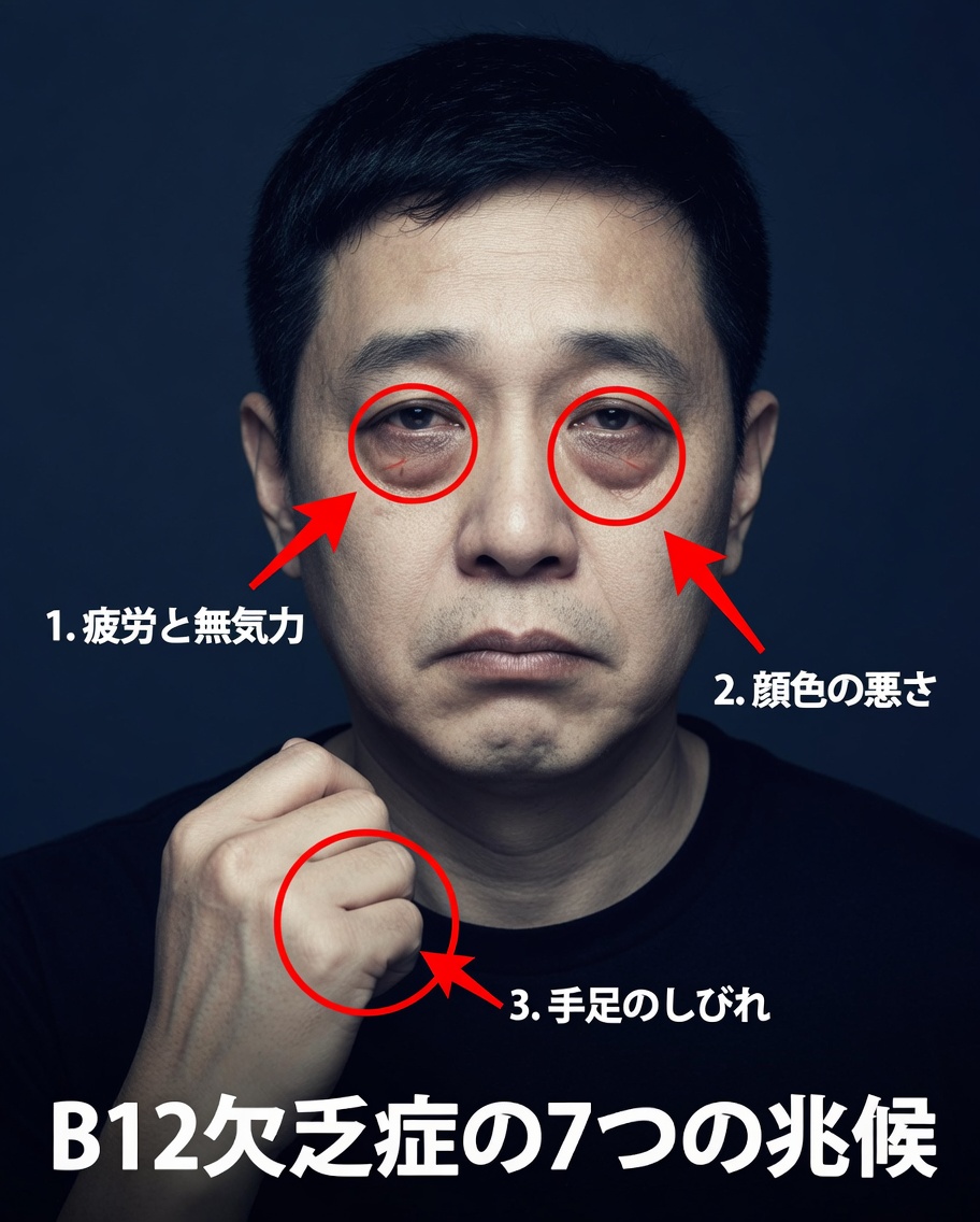 ビタミンB12欠乏症の可能性がある7つの明確なサイン