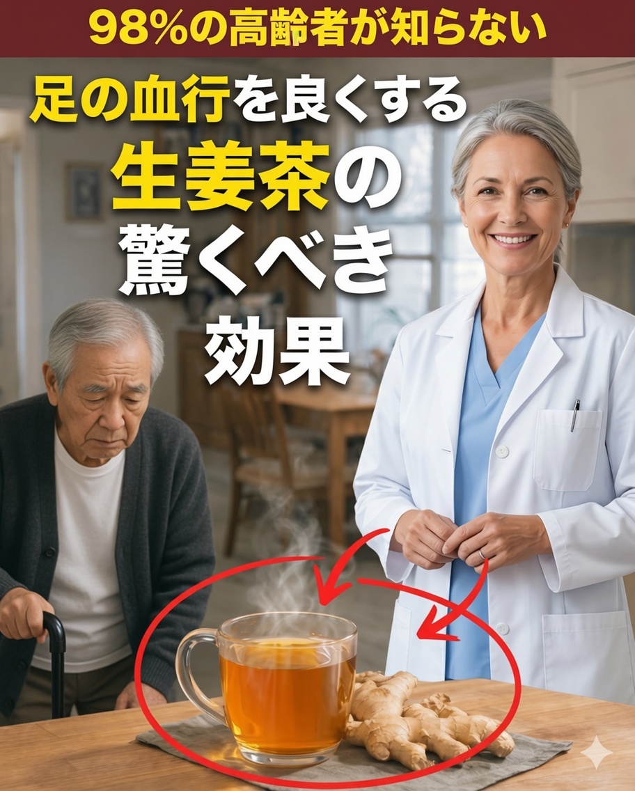60歳以上？筋力を取り戻し、安全に歩けるようになるためにこの3つのお茶を飲もう
