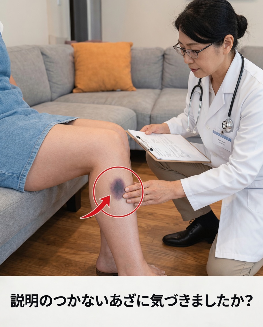 皮膚に紫斑が突然現れた？なぜこれが注意に値するのかを見てください