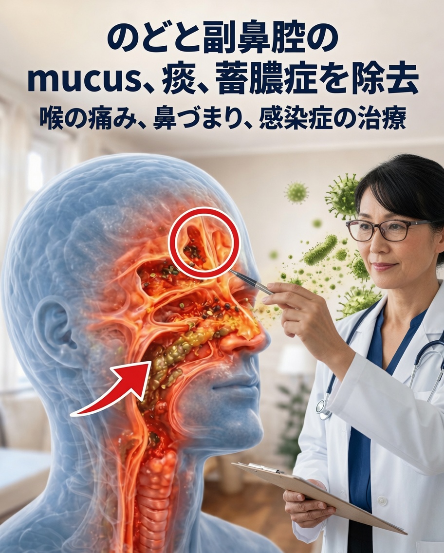 このシンプルな自家製の治療法がみんなを驚かせている：喉の痰を出しやすくし、鼻炎や副鼻腔炎を和らげる…しかも思っているよりずっと簡単！