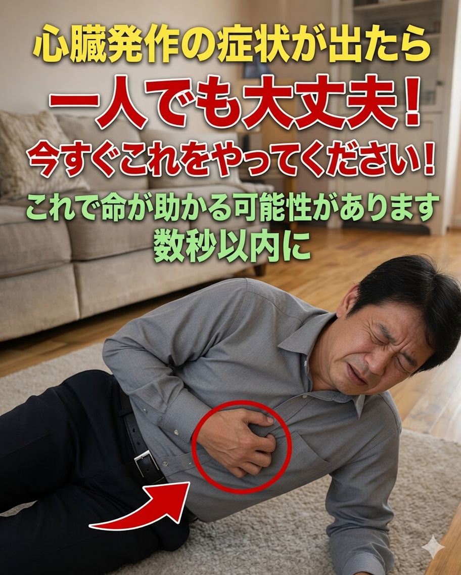 一人でいるときに心臓発作が起きた際、素早く行動するのに役立つ3つの方法