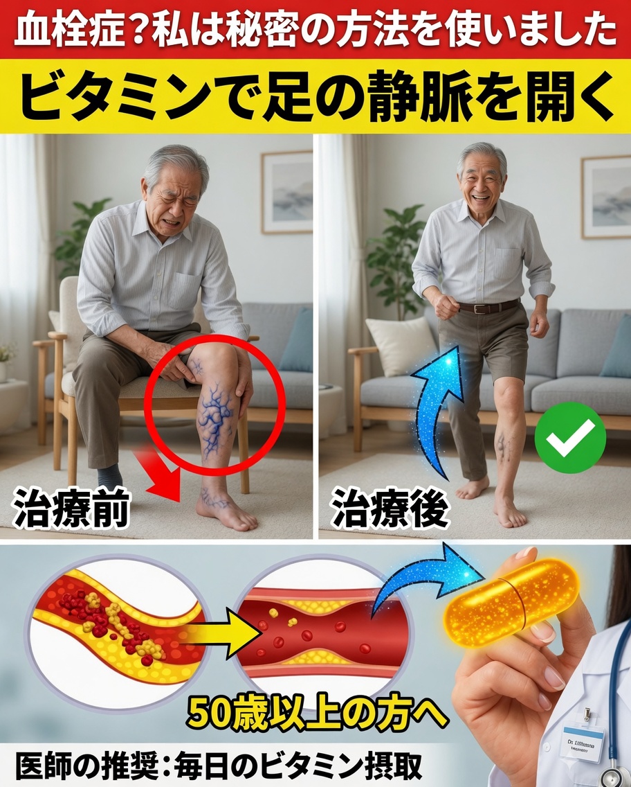 このビタミンは脚の血栓リスクを減らすのに役立つかもしれません――高齢者の皆さん、これはあなたのためです