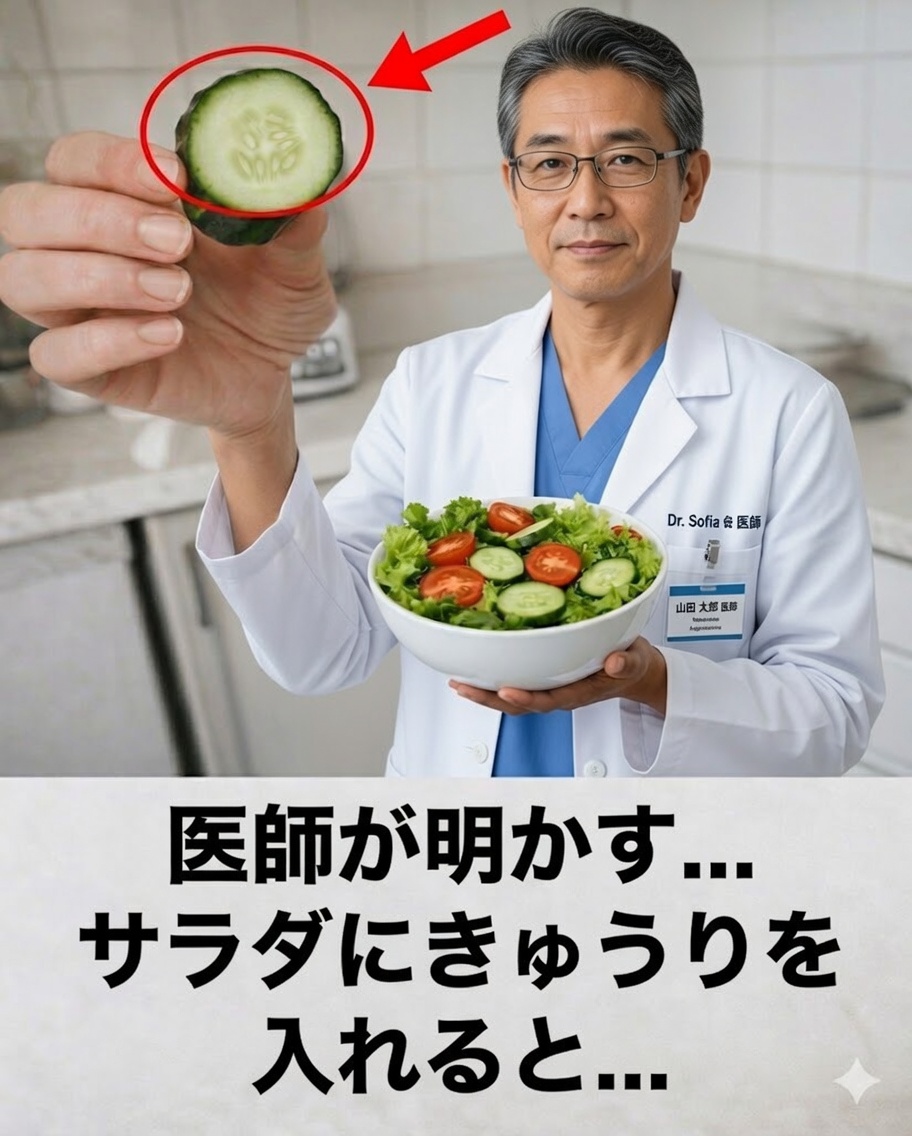 医師が明かす：サラダにキュウリを毎日入れて食べると体に何が起こるのか