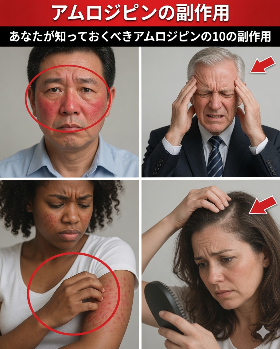 アムロジピンの副作用：それらが意味することとリスクを減らす方法