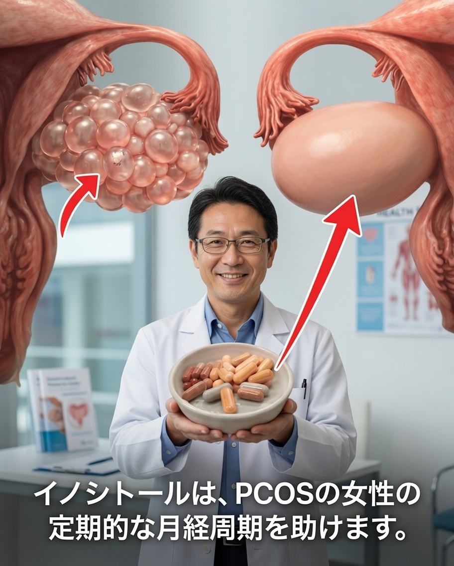 イノシトールとSOP：2023年の大規模レビューが明らかにする月経周期サポートへの効果