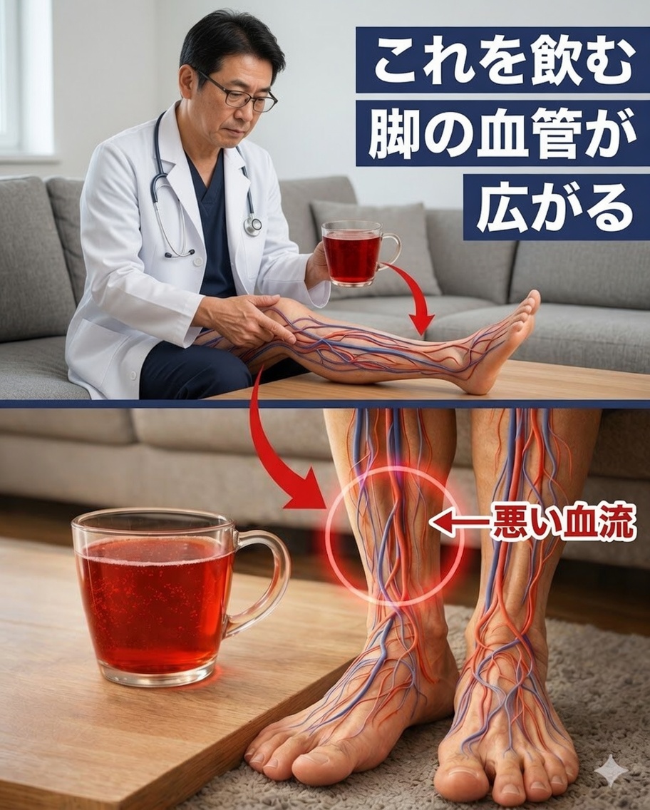 60歳以上？脚の血行を素早く改善するためにこれを飲んでください