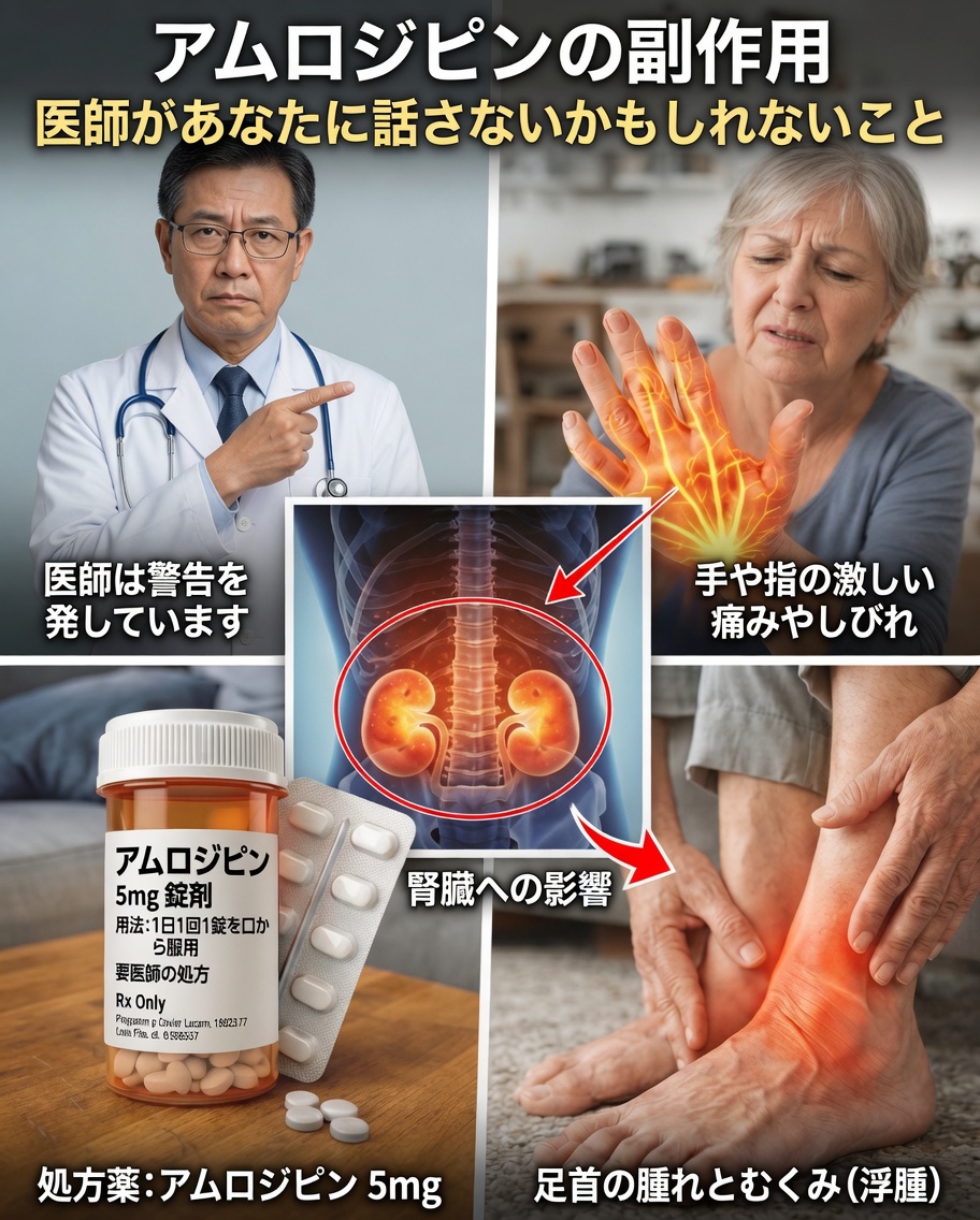 アムロジピンの絶対に見逃してはいけない副作用ワースト12