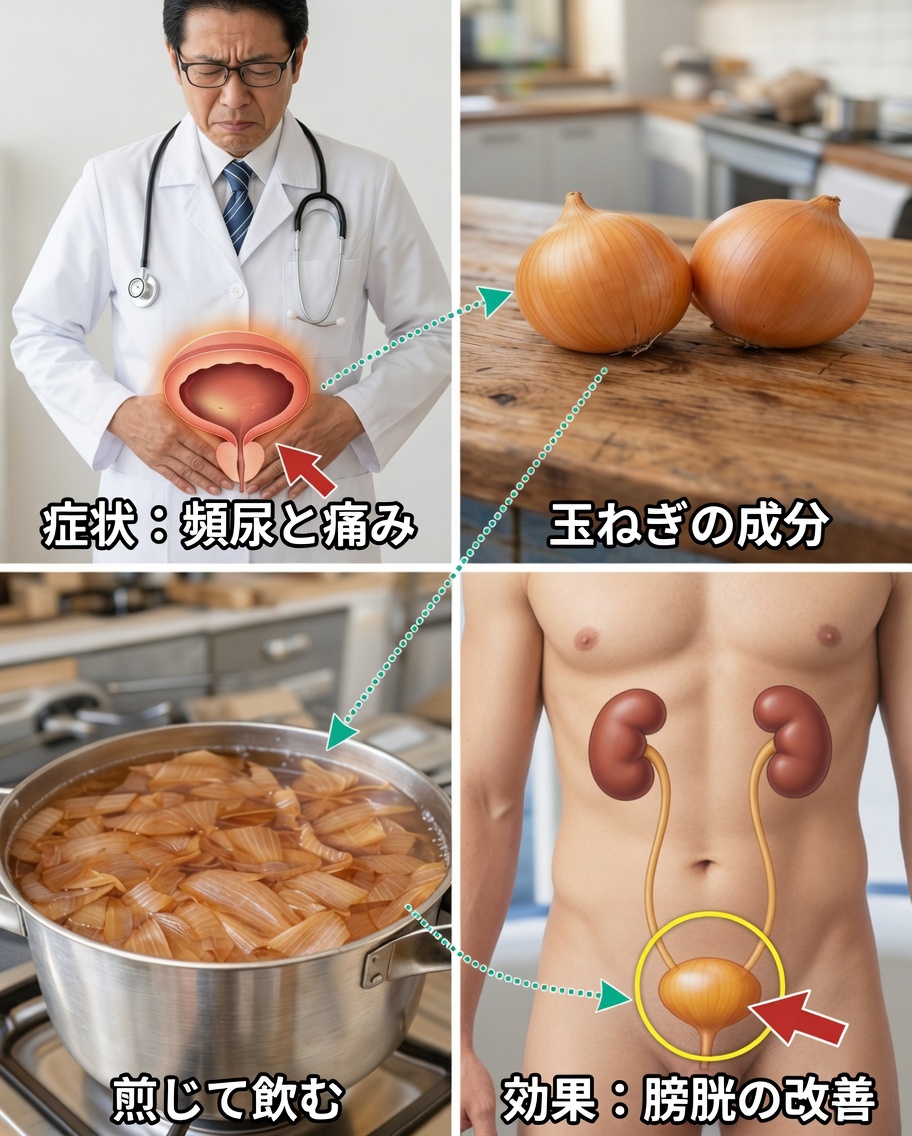 玉ねぎの皮の水：前立腺・膀胱・腎臓の健康をサポートする自然療法