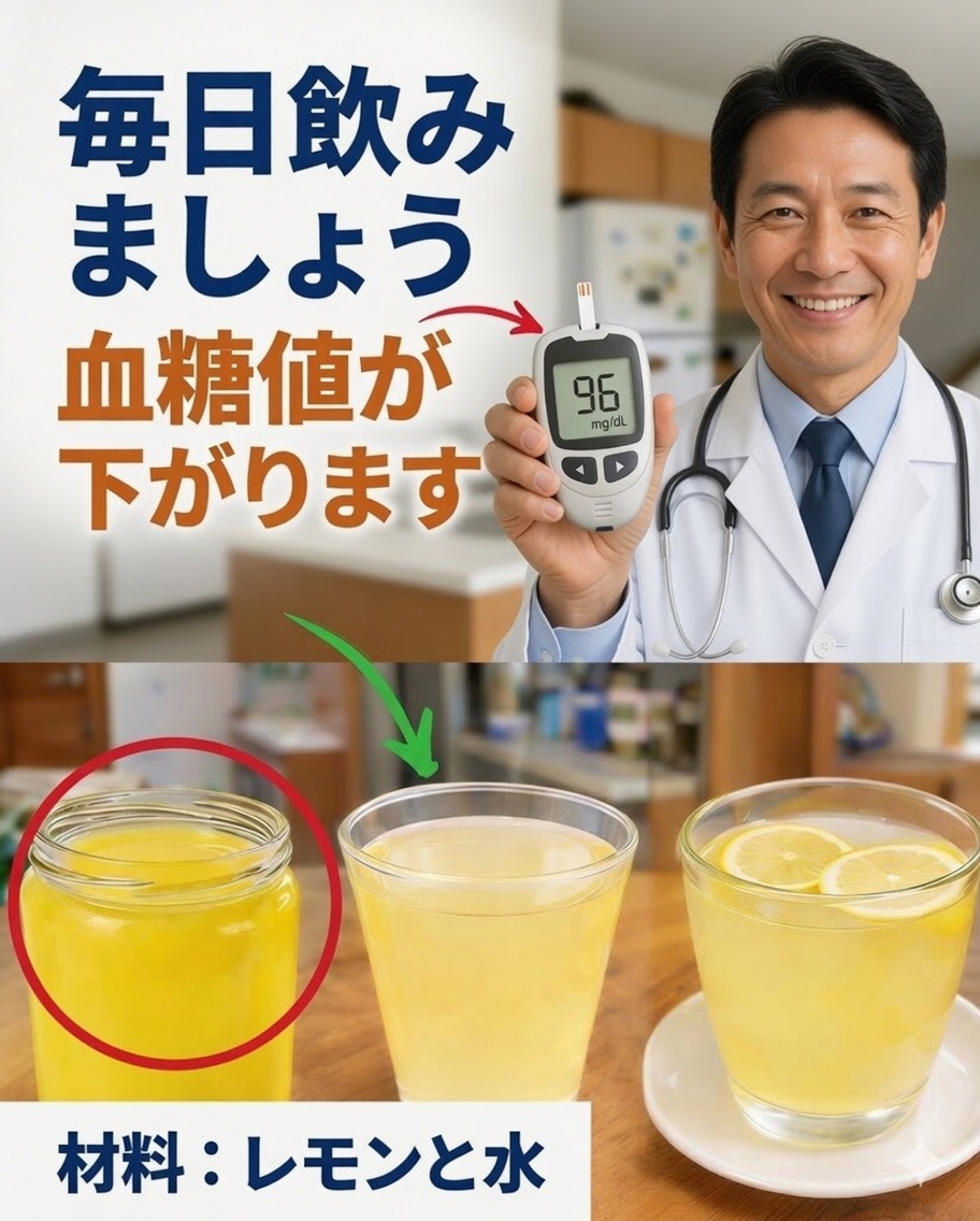 これを毎日飲めば糖が消える！血糖値を自然に整えるのに役立つ飲み物