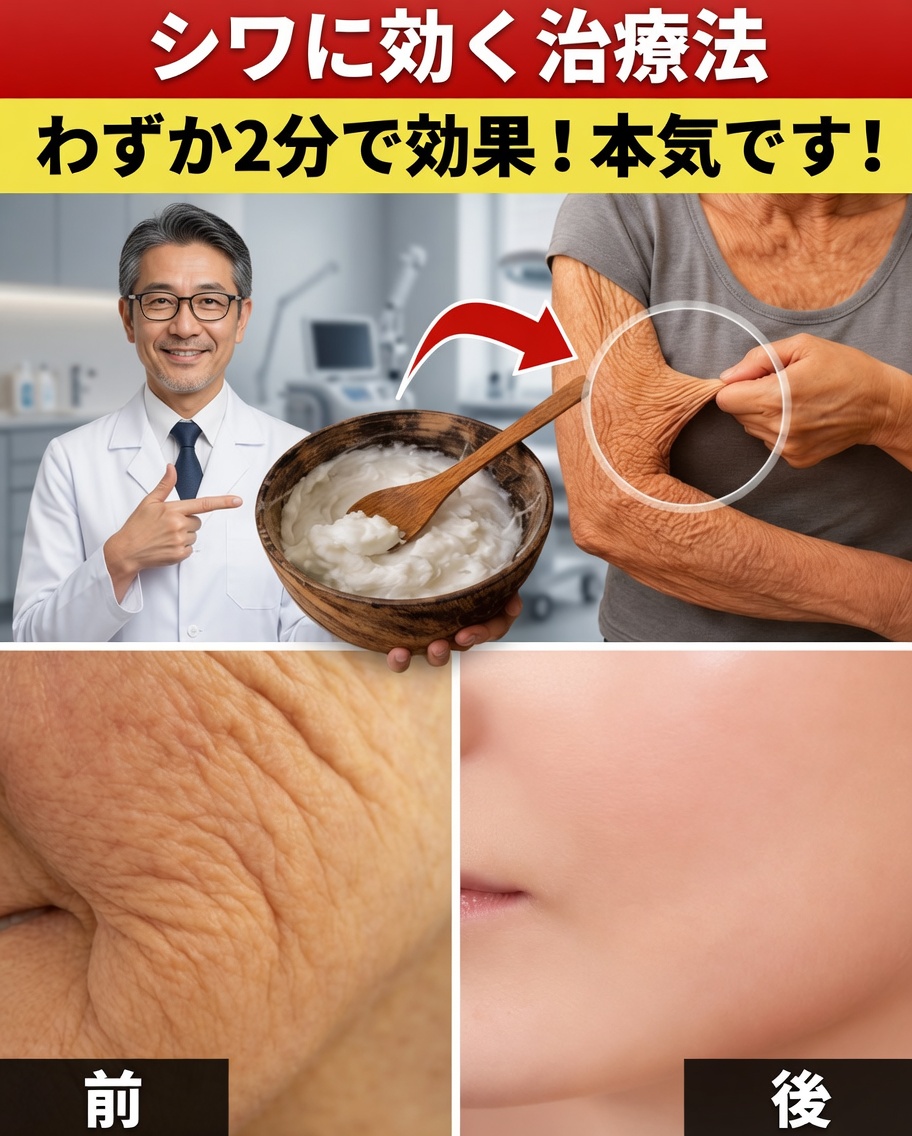 高価なクリーム不要！シニア世代を魅了する「シワ対策」2分の自然療法を発見