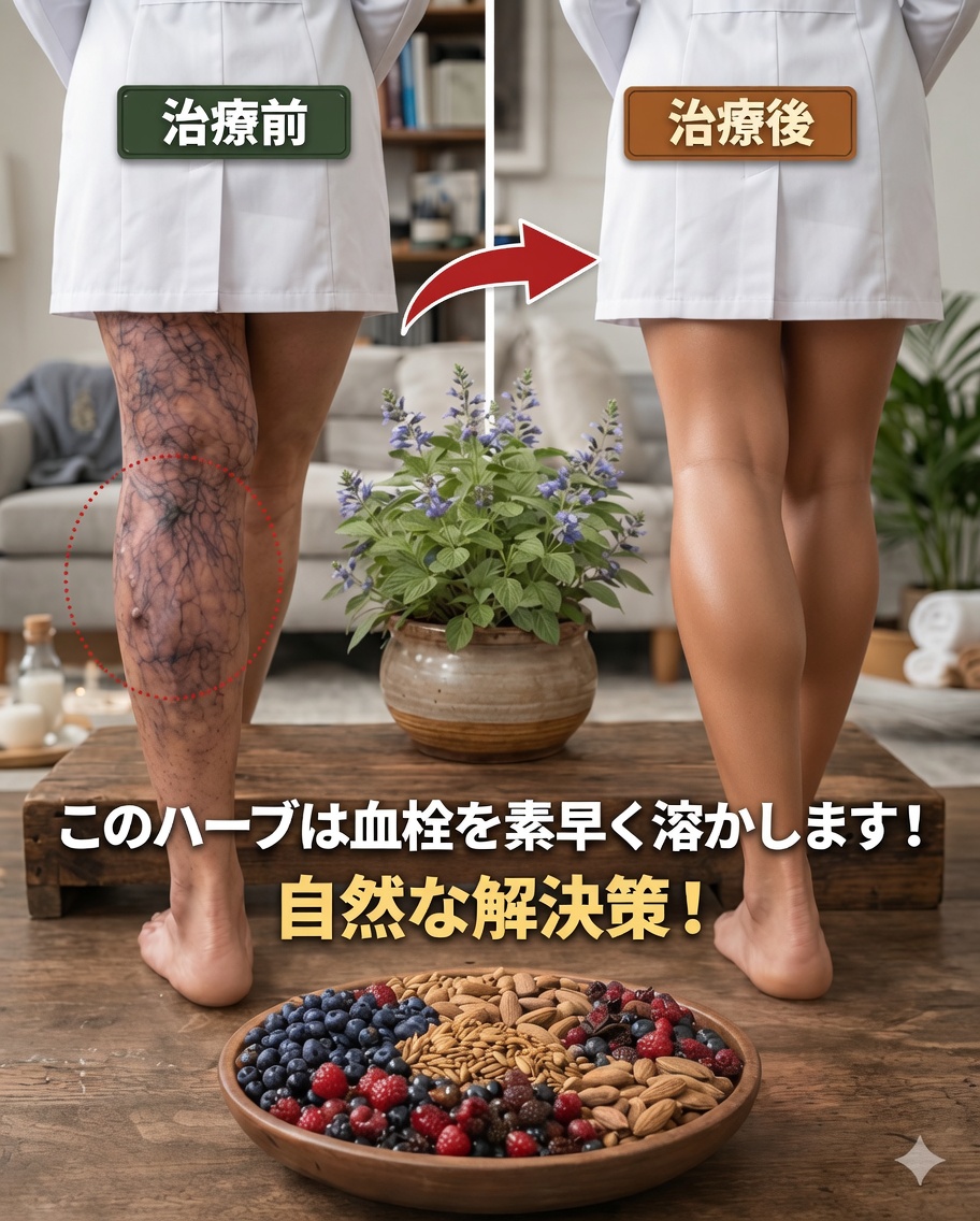 脚の危険な血栓を抑えるのに役立つ最も強力なハーブ――血行を支える天然の味方について科学が明らかにすること