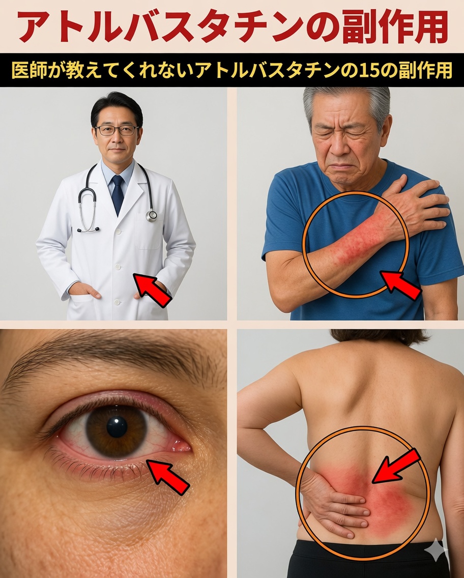 医師が説明する時間がないかもしれない（しかし次の処方の前に知っておく必要がある）アトルバスタチンの隠れた副作用15選