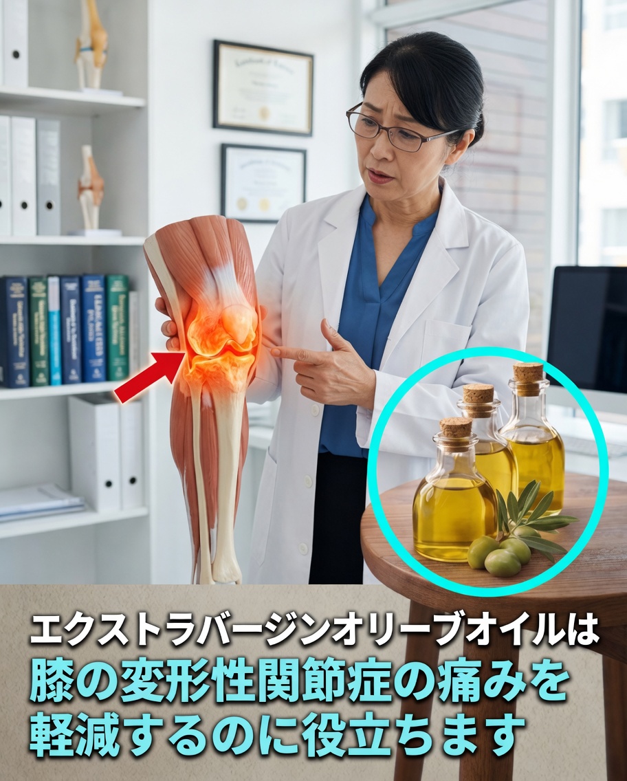 オリーブオイルは変形性関節症の関節の痛みやこわばりの緩和に本当に役立つのか？新たな研究が希望をもたらす