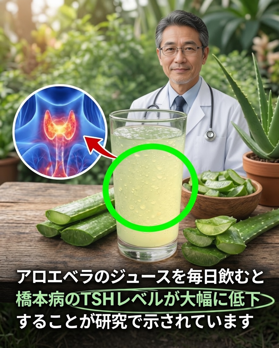 毎日のアロエベラジュースは甲状腺のバランスに役立つ？2018年の研究が女性の甲状腺マーカーについて明らかにしたこと