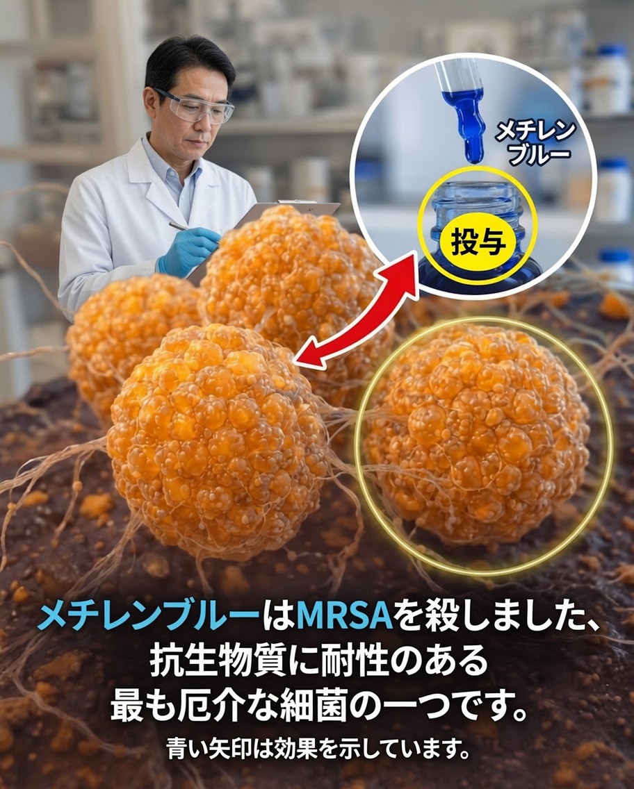 メチレンブルーに関する驚くべき発見と、抗生物質に最も耐性のある細菌の一つ